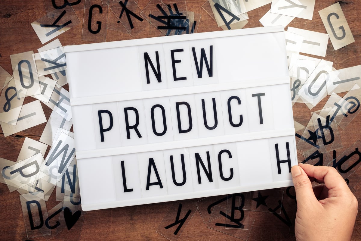 New Product Launch Sign